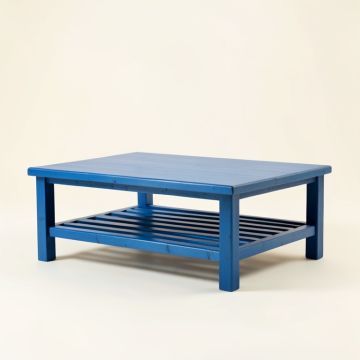 Shore Arc Coffee Table - Blue (synthetic illustration; no displayed measurements)