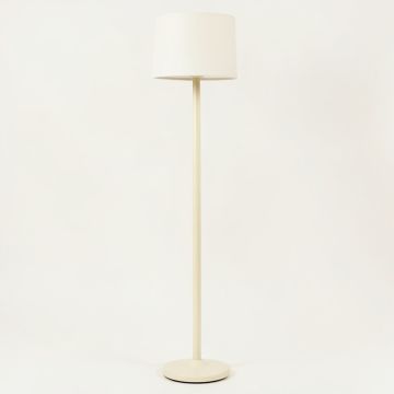Clay Brook Floor Lamp With A Plain Fabric Shade - Ivory (synthetic illustration; no displayed measurements)