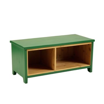 Harbor Bluff Shoe Storage Bench - Green