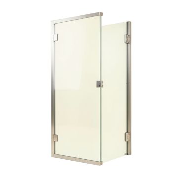 Unidoor Plus 58 '' W X 72 '' H Hinged Semi-Frameless Shower Door With Clearmax™ Technology