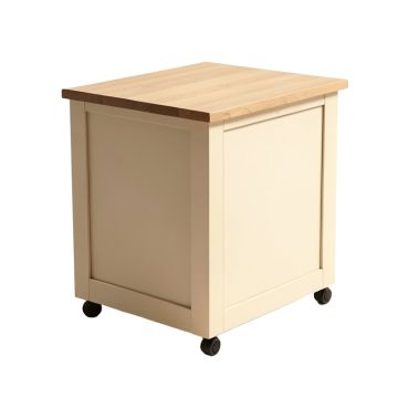 Aadham Kitchen Island With Wood Top