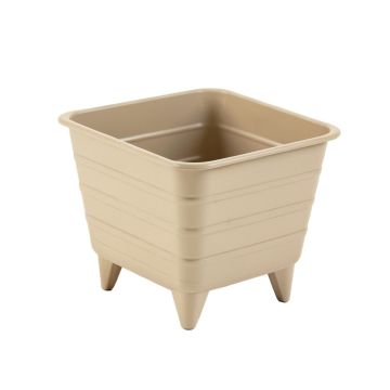 Reed Crest Empty Raised Planter - Beige