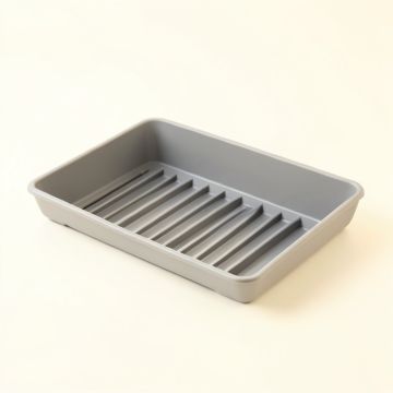 Sage Falls Empty Under-Desk Cable Tray - Gray (synthetic illustration; no displayed measurements)