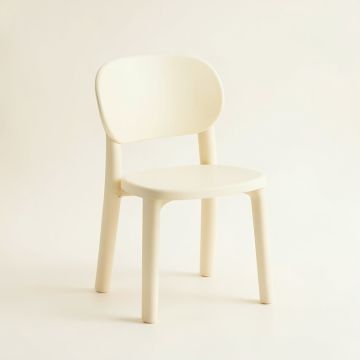 Flint Bend Small Chair - Ivory (synthetic illustration; no displayed measurements)