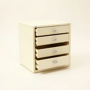 Hill Branch Small-Parts Storage Drawer Cabinet - Ivory (synthetic illustration; no displayed measurements)