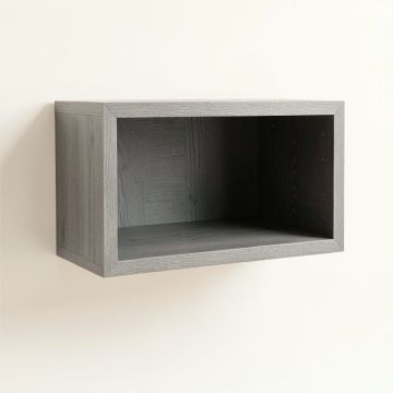 Wren Arc Wall-Mounted Shelf - Gray (synthetic illustration; no displayed measurements)