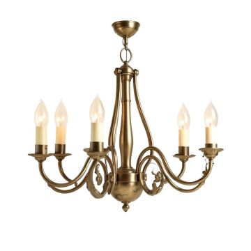 Cambridge 6 - Light Shaded Classic / Traditional Chandelier