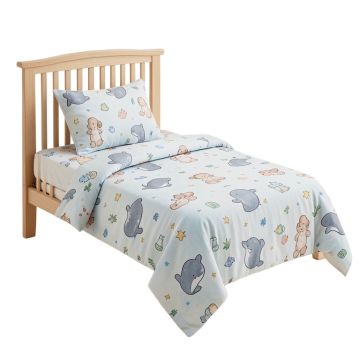 Pierson Baby Lovely Whale Nursery 12 Piece Crib Bedding Set
