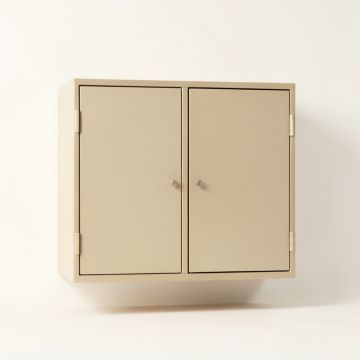 Lake Edge Wall-Mounted Entry Cabinet - Beige (synthetic illustration; no displayed measurements)