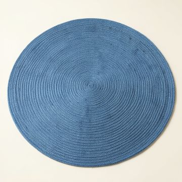 Cove Bridge Round Area Rug - Blue (synthetic illustration; no displayed measurements)