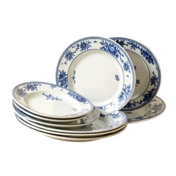 Spode Home Blue Indigo 16 Piece Dinnerware Set , Service For 4
