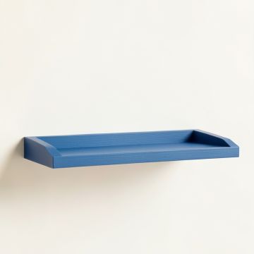 Willow Crest Wall-Mounted Shelf - Blue (synthetic illustration; no displayed measurements)
