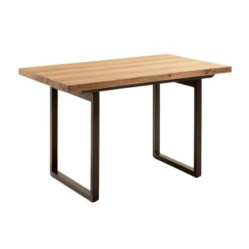 Carle Wood And Metal Dining Table