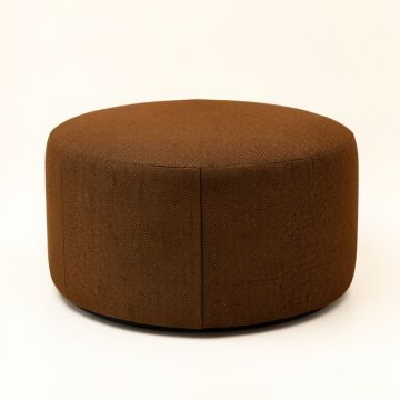 Heider 20 '' Round Chevron Pouf Ottoman (synthetic illustration; no displayed measurements)