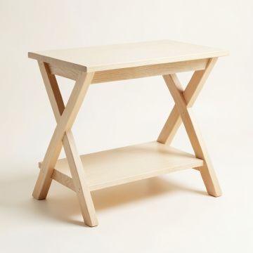 Slate Bridge Side Table - Ivory (synthetic illustration; no displayed measurements)