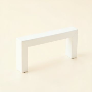 Shore Bridge Cabinet Handle Without Packaging - White (synthetic illustration; no displayed measurements)