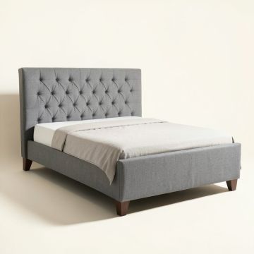 Jacaleb Queen Tufted Upholstered Low Profile Standard Bed (synthetic illustration; no displayed measurements)