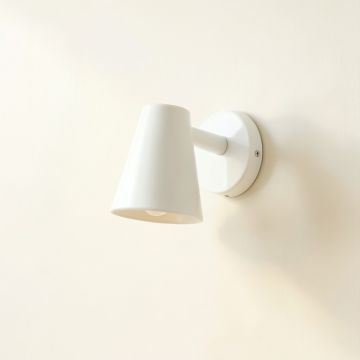Bay Bend Wall Sconce Mounted On A Plain Wall - White (synthetic illustration; no displayed measurements)