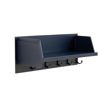 Ash Crest Wall-Mounted Entryway Organizer Shelf - Navy (synthetic illustration; no displayed measurements)