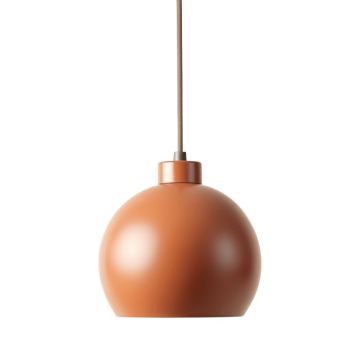 Meadow Brook Pendant Light Suspended From One Plain Cable - Terracotta