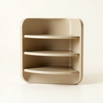 Alder Bluff Empty Mug-Storage Cabinet Insert - Beige (synthetic illustration; no displayed measurements)
