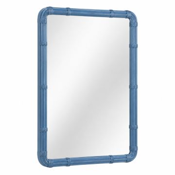 Laurel Bend Framed Wall Mirror - Blue