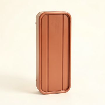 Rowan Crest Narrow Outdoor Storage Bench - Terracotta (synthetic illustration; no displayed measurements)