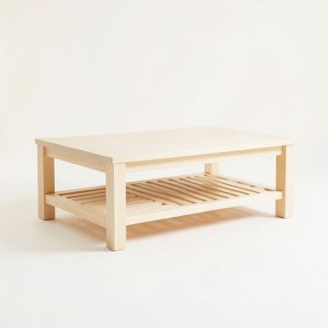 River Edge Coffee Table - Ivory (synthetic illustration; no displayed measurements)