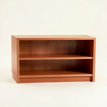 Summit Bend Low Bookcase - Terracotta (synthetic illustration; no displayed measurements)