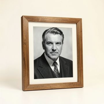 John Wayne By Hollywood Photo Archive - Picture Frame Photograph Print On Paper (synthetic illustration; no displayed measurements)