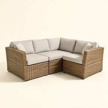 Abrionna Patio Sectional With Cushions (synthetic illustration; no displayed measurements)