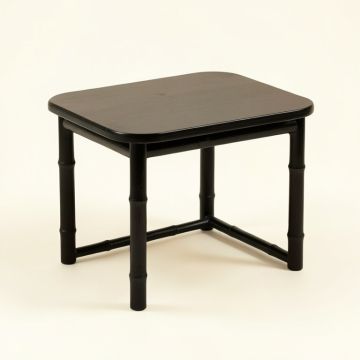 Maple Brook Compact Balcony Table - Black (synthetic illustration; no displayed measurements)