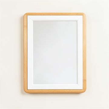 Glen Branch Framed Wall Mirror - White (synthetic illustration; no displayed measurements)