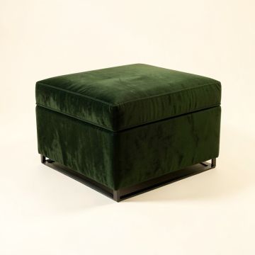 Abby 24 '' Velvet Rectangle Standard Ottoman (synthetic illustration; no displayed measurements)
