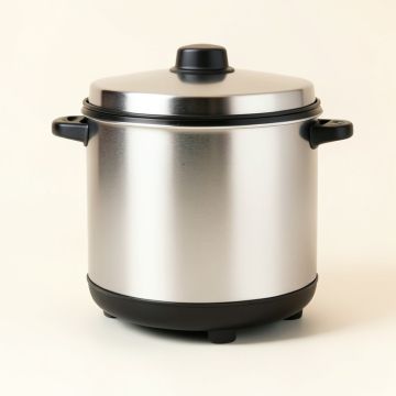 Costway 6 Qt . 4-In-1 Stainless Steel Slow Cooker (synthetic illustration; no displayed measurements)