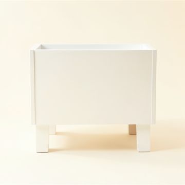 Rowan Canyon Empty Raised Planter - White (synthetic illustration; no displayed measurements)