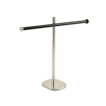 Stainless Steel Towel Rack Punch-Free Towel Single Rod Rack Bath Towel Holder