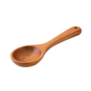 Oak Arc Cooking Spoon - Terracotta (synthetic illustration; no displayed measurements)