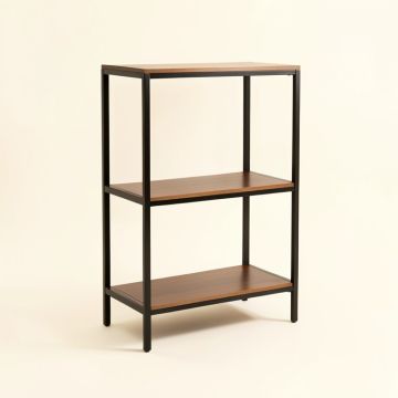 Marny 70.8 '' X 70.8 '' W Steel Etagere Bookcase (synthetic illustration; no displayed measurements)