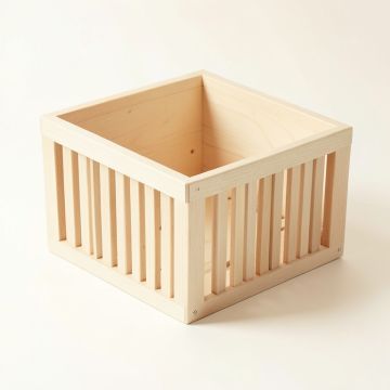 Fern Bridge Empty Furniture-Style Litter Enclosure - Ivory (synthetic illustration; no displayed measurements)