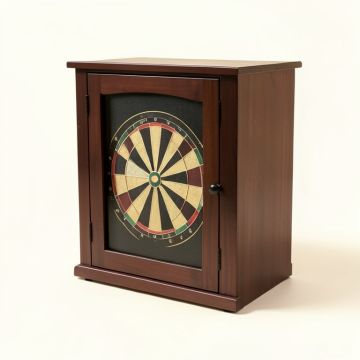 Dart Board Cabinet In Chocolate (synthetic illustration; no displayed measurements)