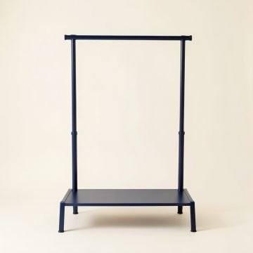 Aspen Bend Empty Garment Rack - Navy (synthetic illustration; no displayed measurements)
