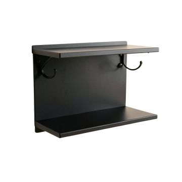 Summit Crossing Wall-Mounted Entryway Organizer Shelf - Black