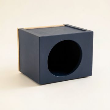 Hazel Canyon Wall-Mounted Cat Perch - Navy (synthetic illustration; no displayed measurements)