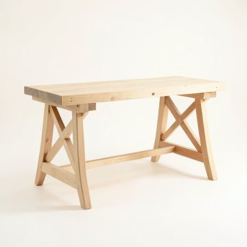 Field Bridge Empty Workshop Workbench - Beige (synthetic illustration; no displayed measurements)