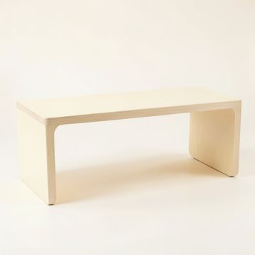 Birch Branch Indoor Bench - Cream (synthetic illustration; no displayed measurements)