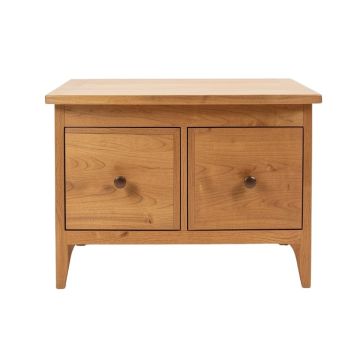 Doynton Solid Wood 2 Drawer End Table