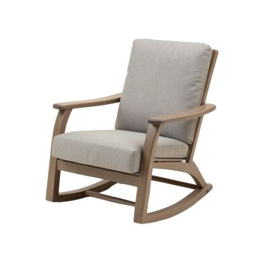 Saundra Iron Outdoor Patio Rocking Chair