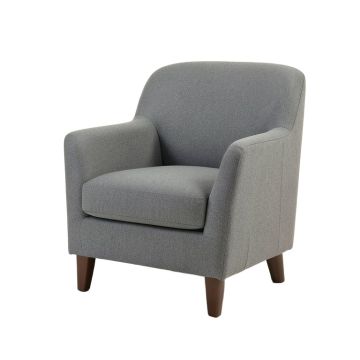 Salom Upholstered Parsons Chair In Gray