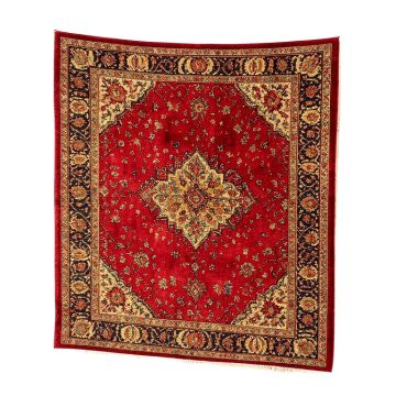 Queenan Beautifully Vintage Power Loom Red Rug